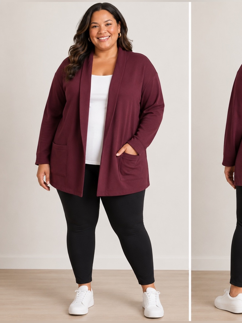 Bar III Women’s Plus Cardigan Sweatshirt sz 4X Open Front NEW # F751